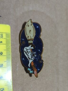 Just Married Enamel Pin Harry Potter Fantasy Nimbus Designs